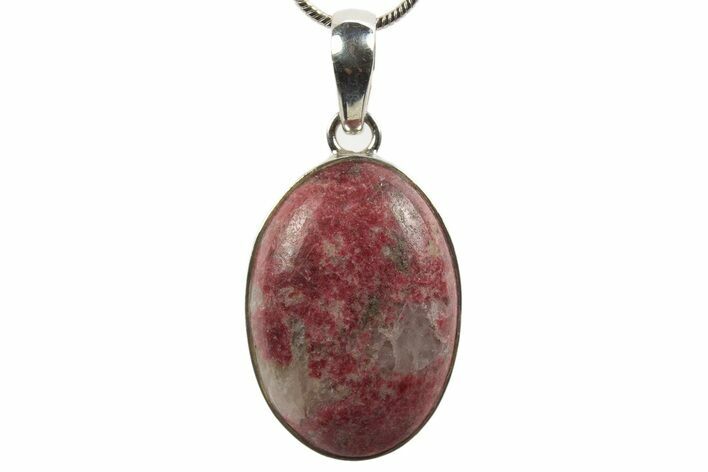 Polished Thulite Pendant (Necklace) - Norway #321503